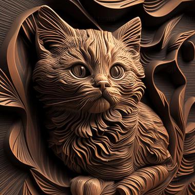 3D model kitty (STL)